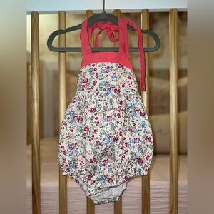 Smockingbird Floral Baby Bubble 6-9M